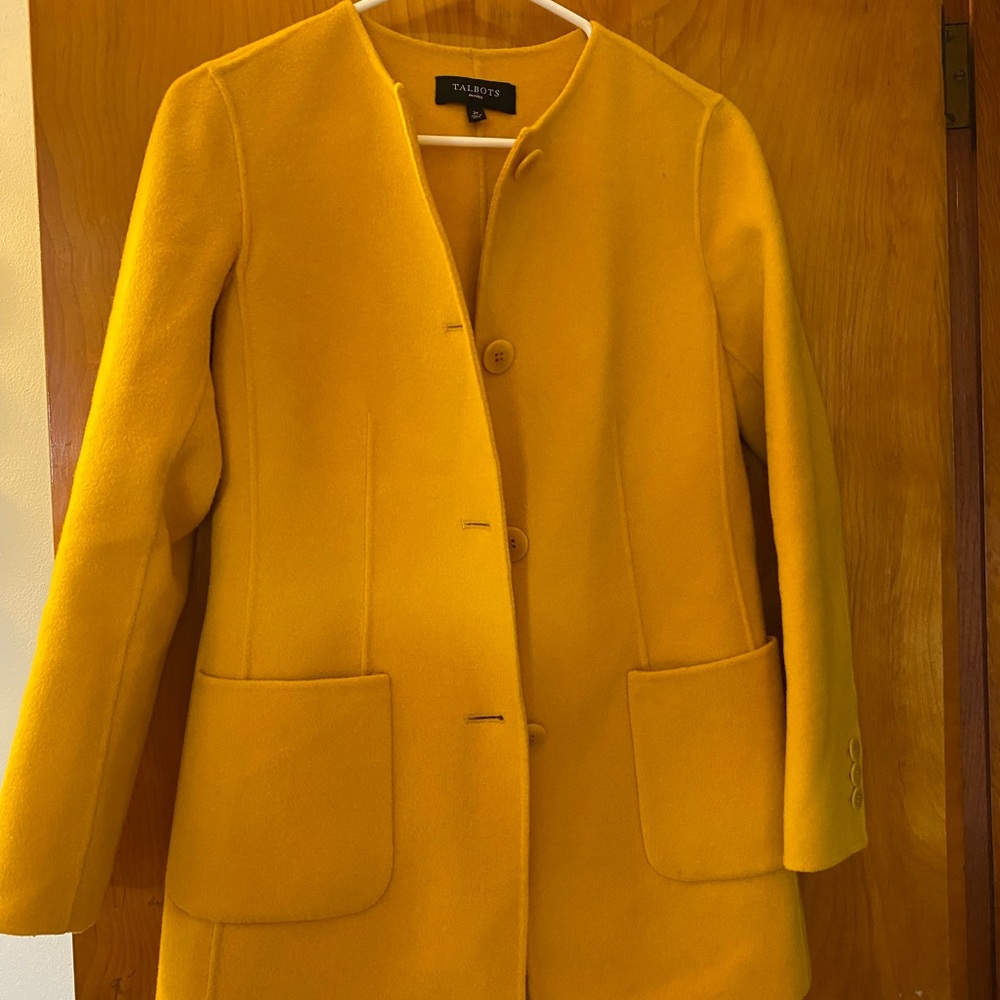 Yellow wool jacket